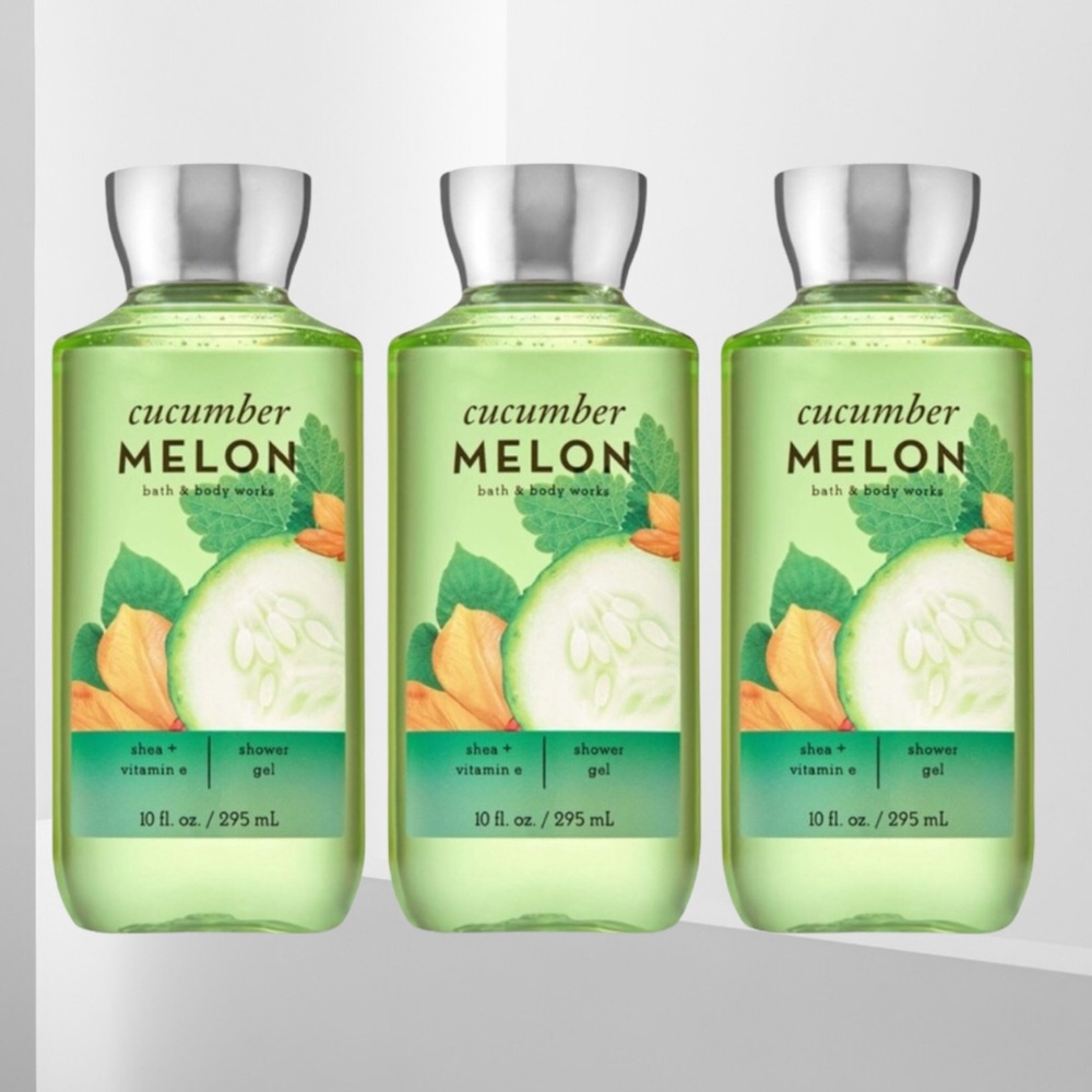 NEW BBW Cucumber Mellon Body Wash Lot Of Three - Picture 1 of 3
